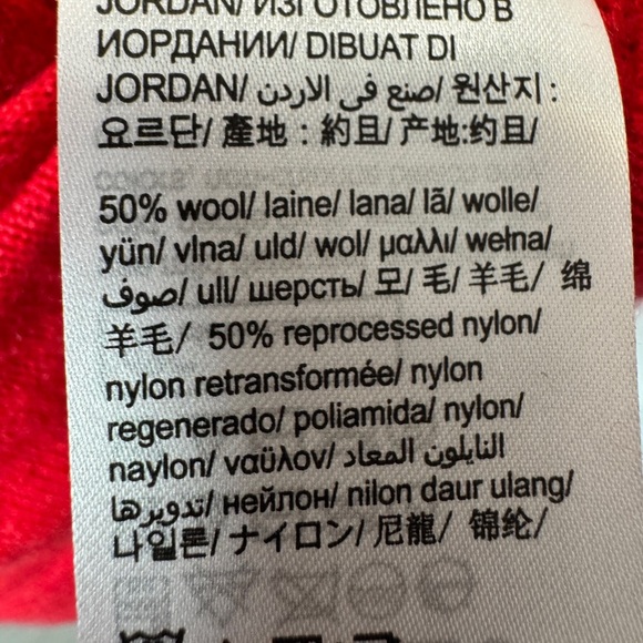 Calvin Klein Long Sleeve Wool Blend Top Red - Picture 8 of 12